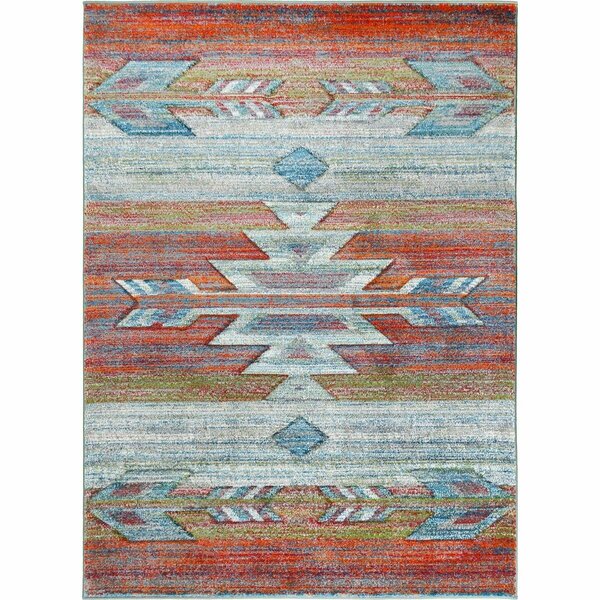 Mayberry Rug 2 ft. 3 in. x 3 ft. 3 in. Tacoma Santa Rosa Area Rug, Multi Color TC9700 2X3